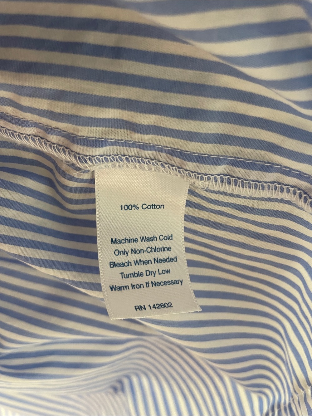 Sail to Sable Coastal Blue & White Striped Ruffle Hem Dress L - Picture 8 of 8